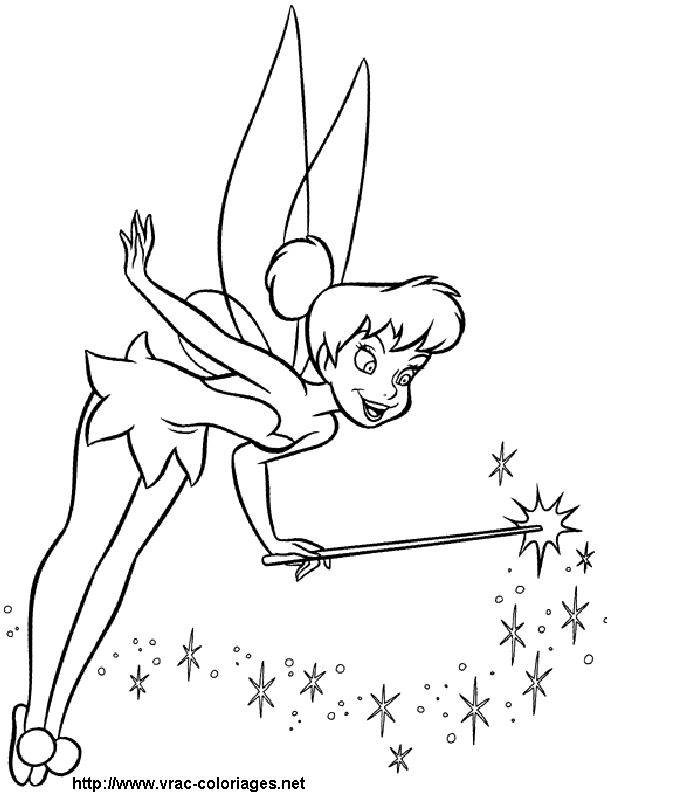 Fee Clochette Disney Coloriage